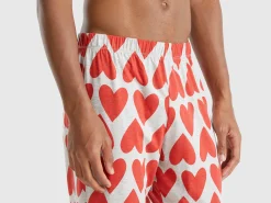 Pyjamas with heart print