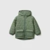 Quilted jacket with hood
