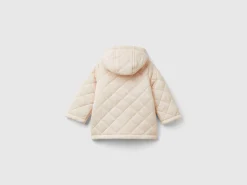 Quilted jacket with hood