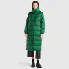 Real feather padded down jacket