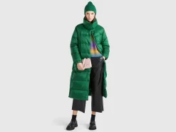 Real feather padded down jacket