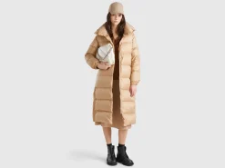 Real feather padded down jacket