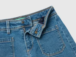 recycled cotton blend jeans