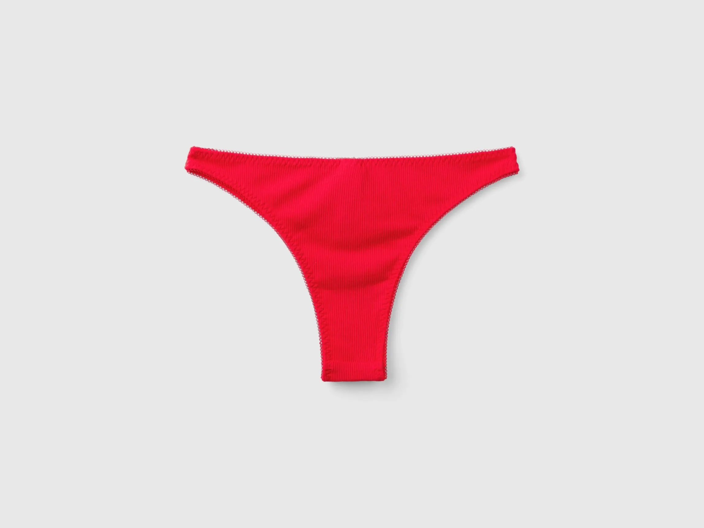 Red Christmas briefs with text embroidery