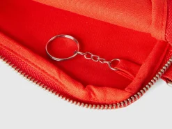 Red keychain and coin purse