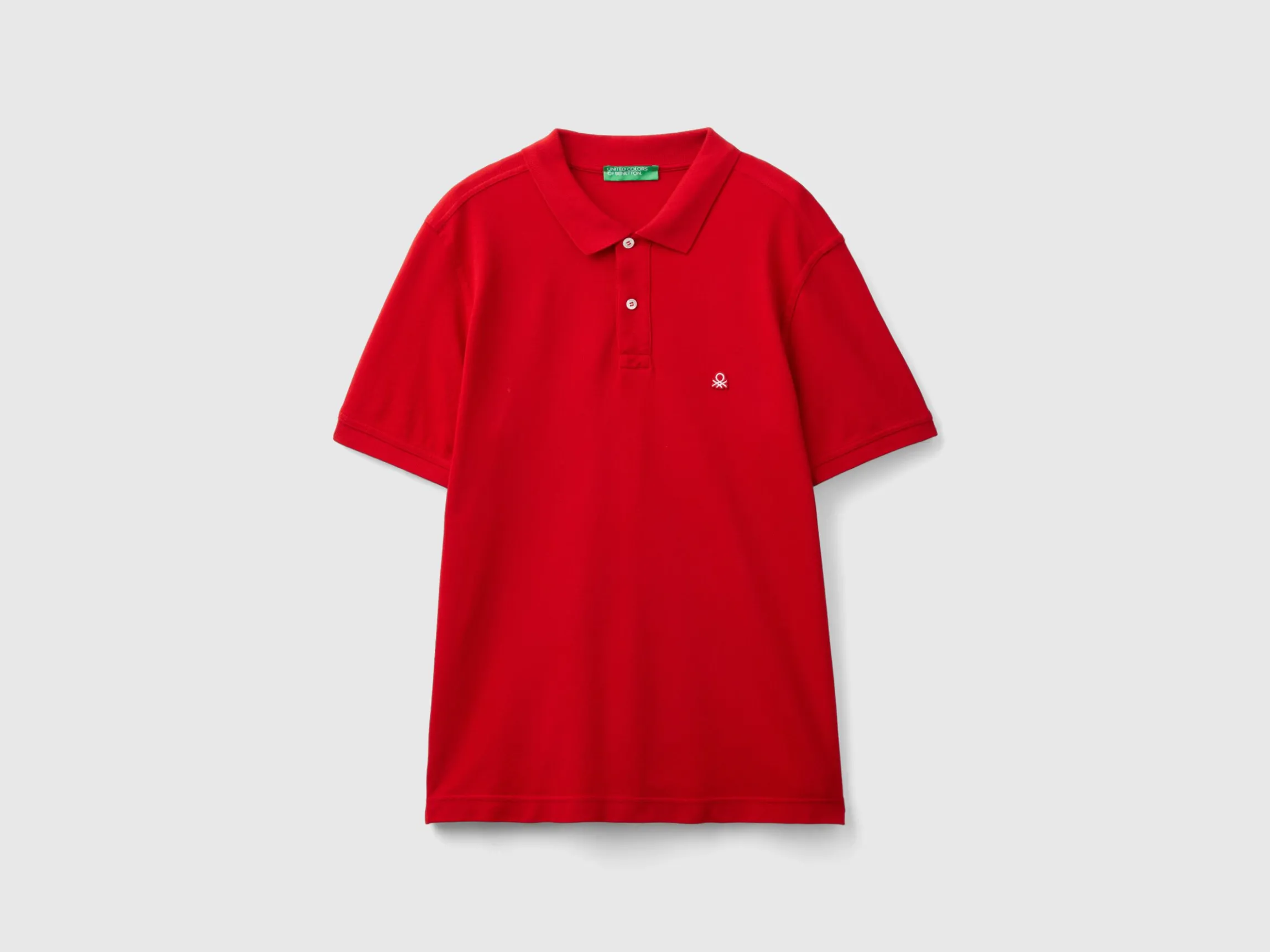 Red regular fit polo