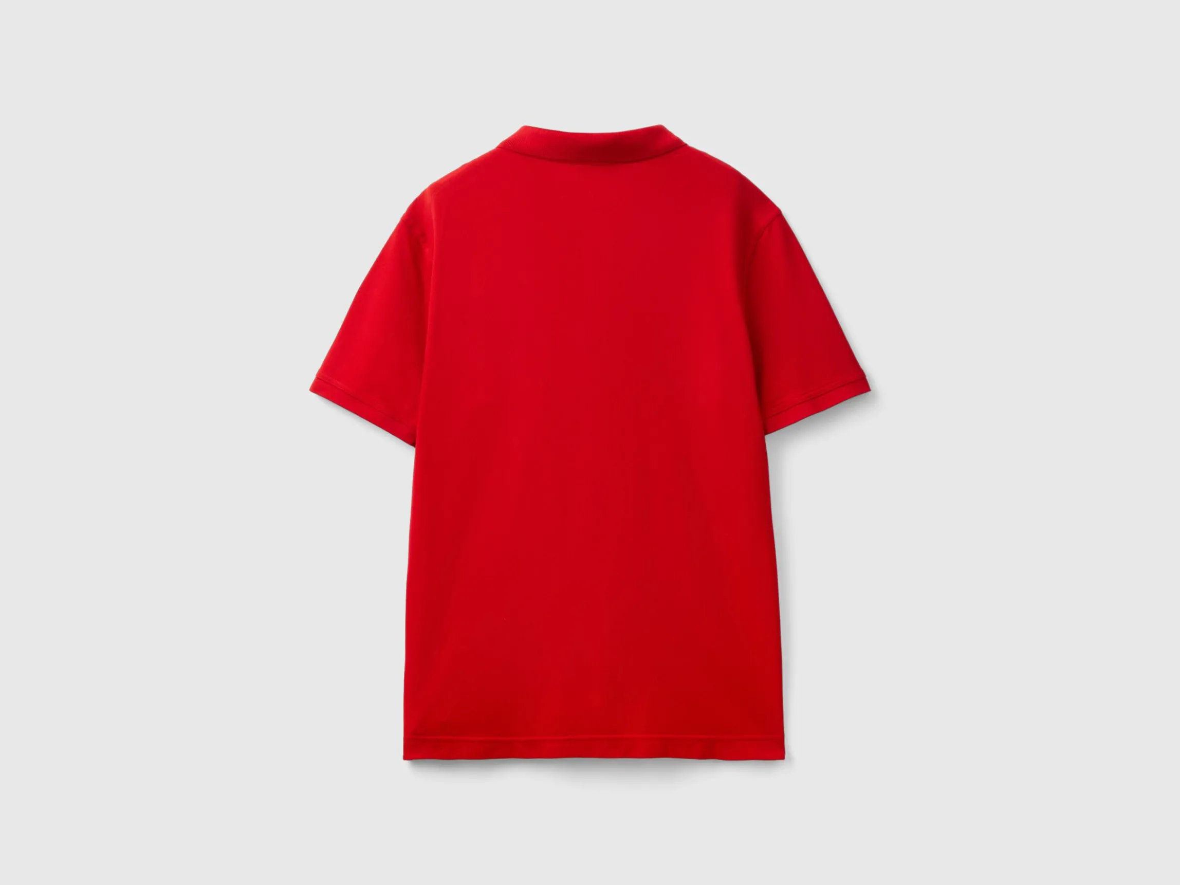 Red regular fit polo