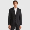 Regular fit blazer in viscose blend