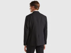 Regular fit blazer in viscose blend