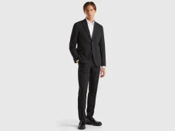 Regular fit blazer in viscose blend