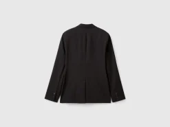 Regular fit blazer in viscose blend