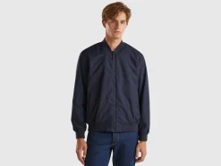 Regular fit padded bomber jacket