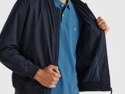Regular fit padded bomber jacket