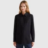 Regular fit shirt in viscose