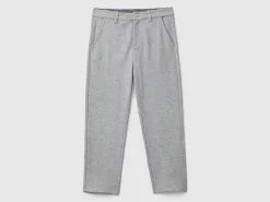 Regular fit trousers with drawstring
