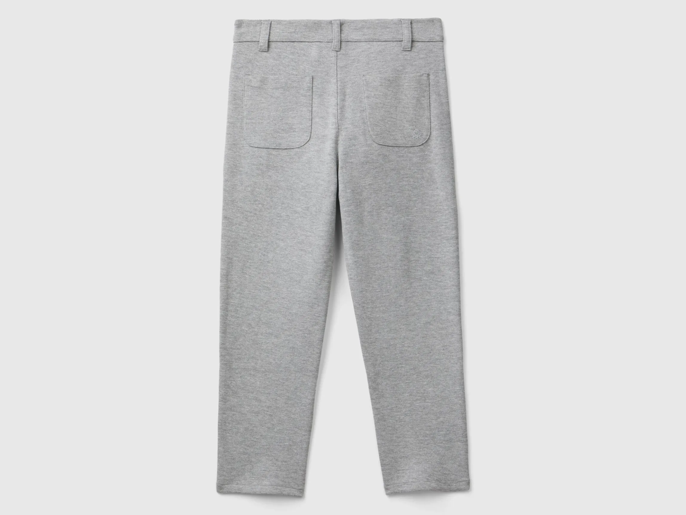 Regular fit trousers with drawstring