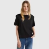 Regular fit t-shirt with creases