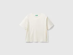 Regular fit t-shirt with creases