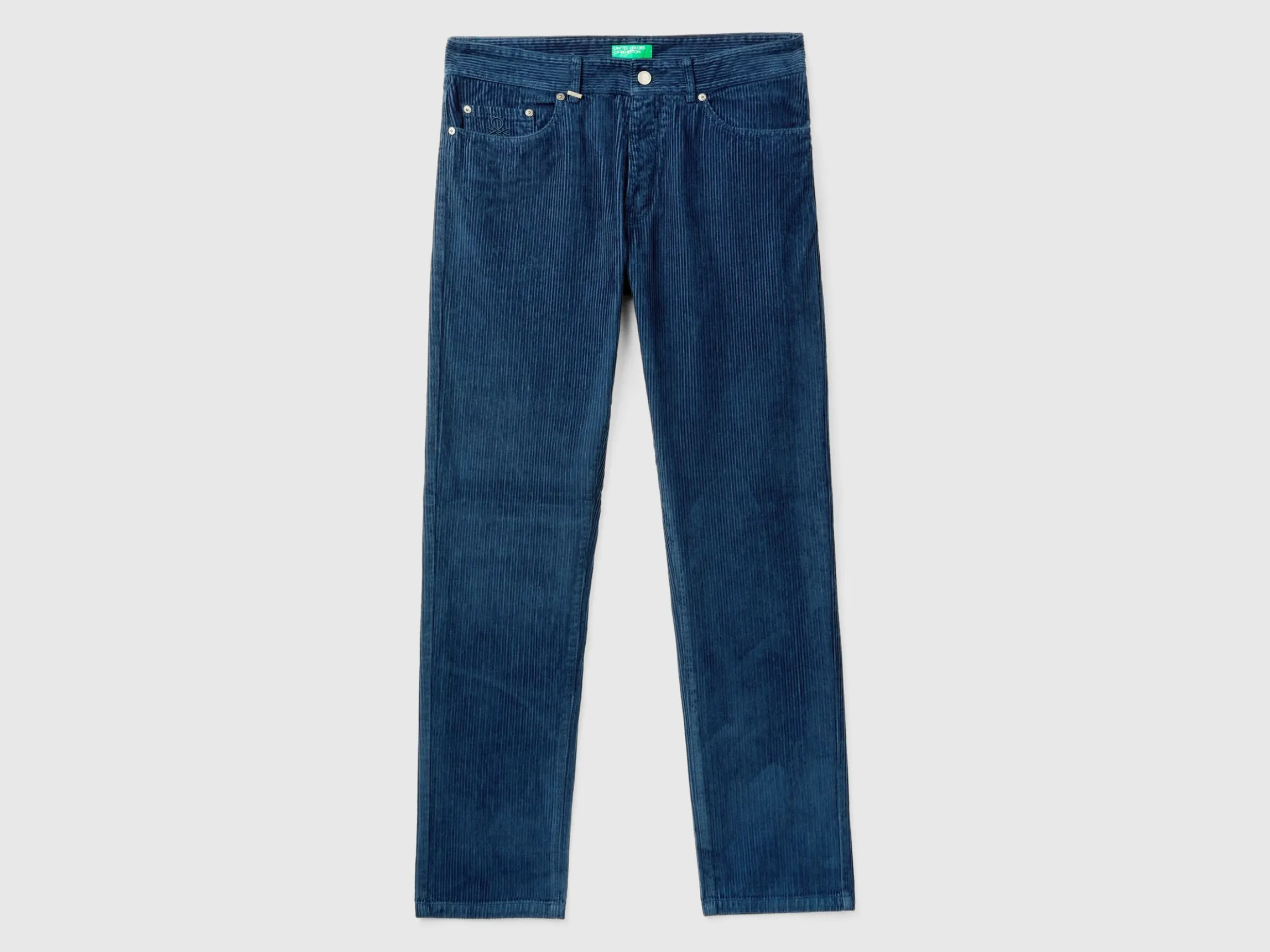 Regular fit velvet trousers