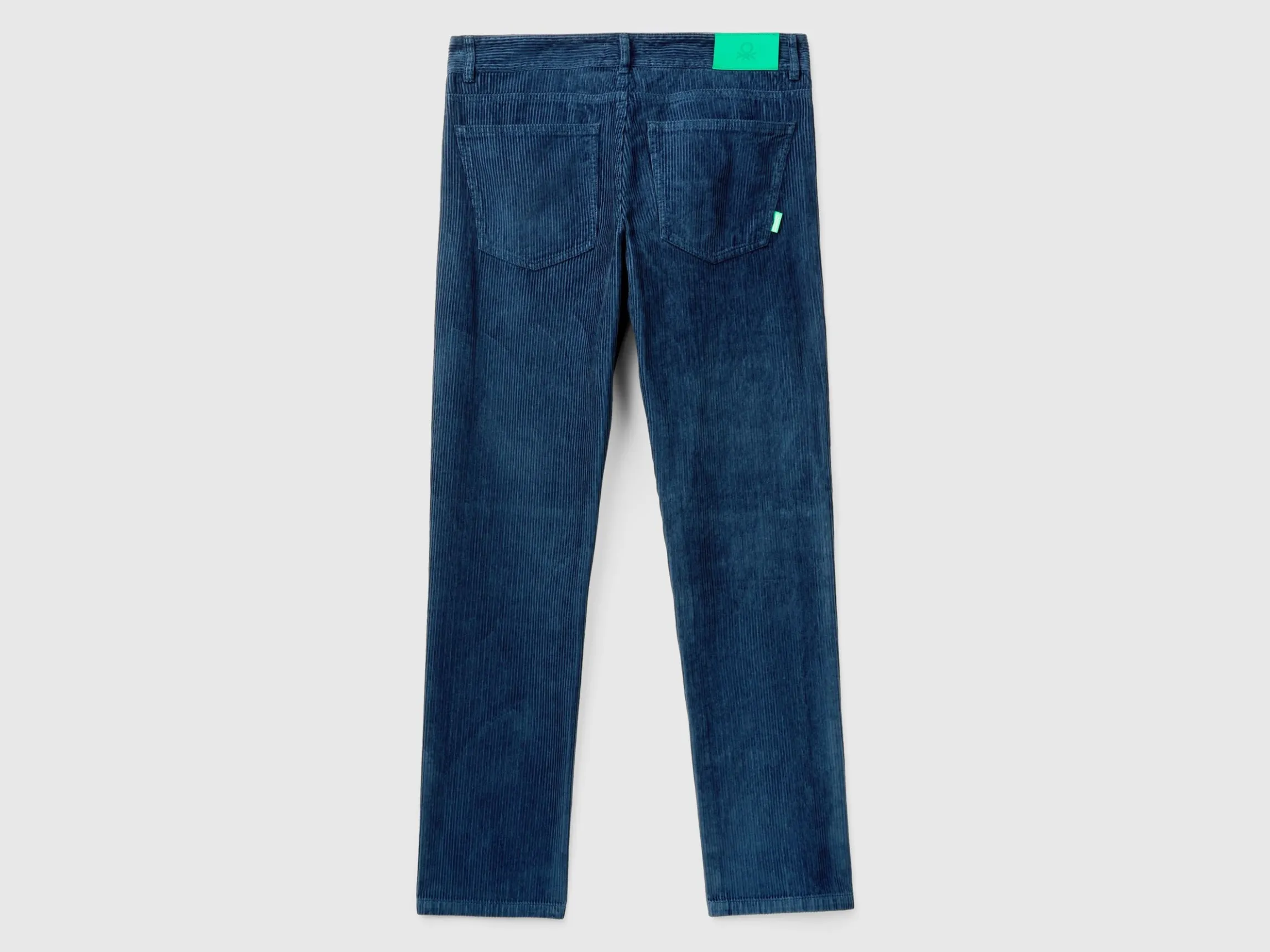 Regular fit velvet trousers