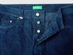 Regular fit velvet trousers