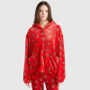 Reindeer dressing gown in faux fur
