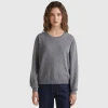 Relaxed fit pure Merino wool sweater