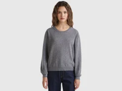 Relaxed fit pure Merino wool sweater
