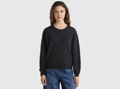 Relaxed fit pure Merino wool sweater