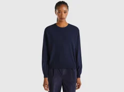 Relaxed fit pure Merino wool sweater
