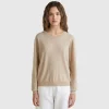 Relaxed fit pure Merino wool sweater