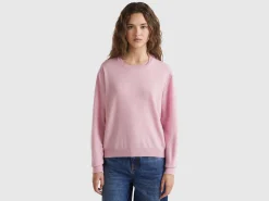 Relaxed fit pure Merino wool sweater