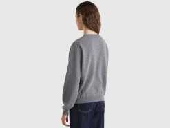Relaxed fit pure Merino wool sweater