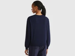 Relaxed fit pure Merino wool sweater
