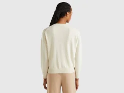 Relaxed fit pure Merino wool sweater