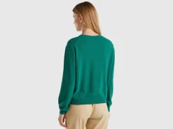 Relaxed fit pure Merino wool sweater