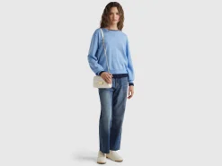 Relaxed fit pure Merino wool sweater