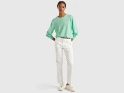 Relaxed fit pure Merino wool sweater