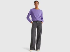 Relaxed fit pure Merino wool sweater