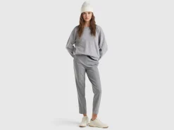 Relaxed fit pure Merino wool sweater