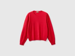 Relaxed fit pure Merino wool sweater
