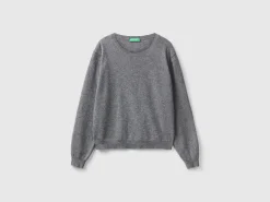 Relaxed fit pure Merino wool sweater