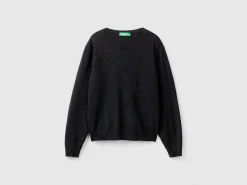Relaxed fit pure Merino wool sweater