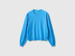 Relaxed fit pure Merino wool sweater