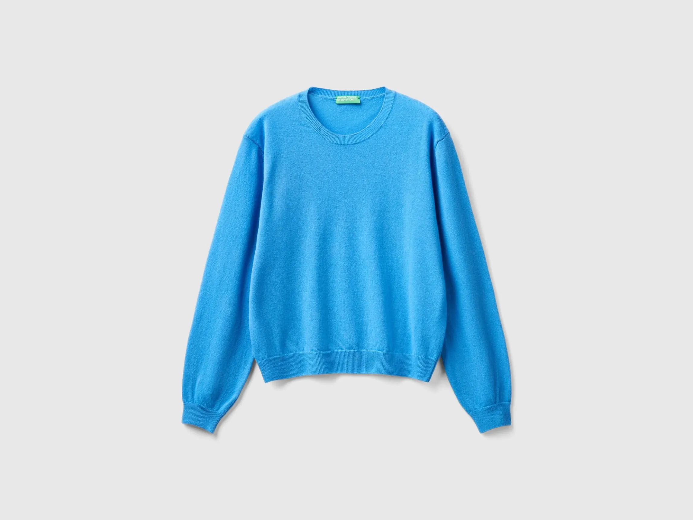 Relaxed fit pure Merino wool sweater