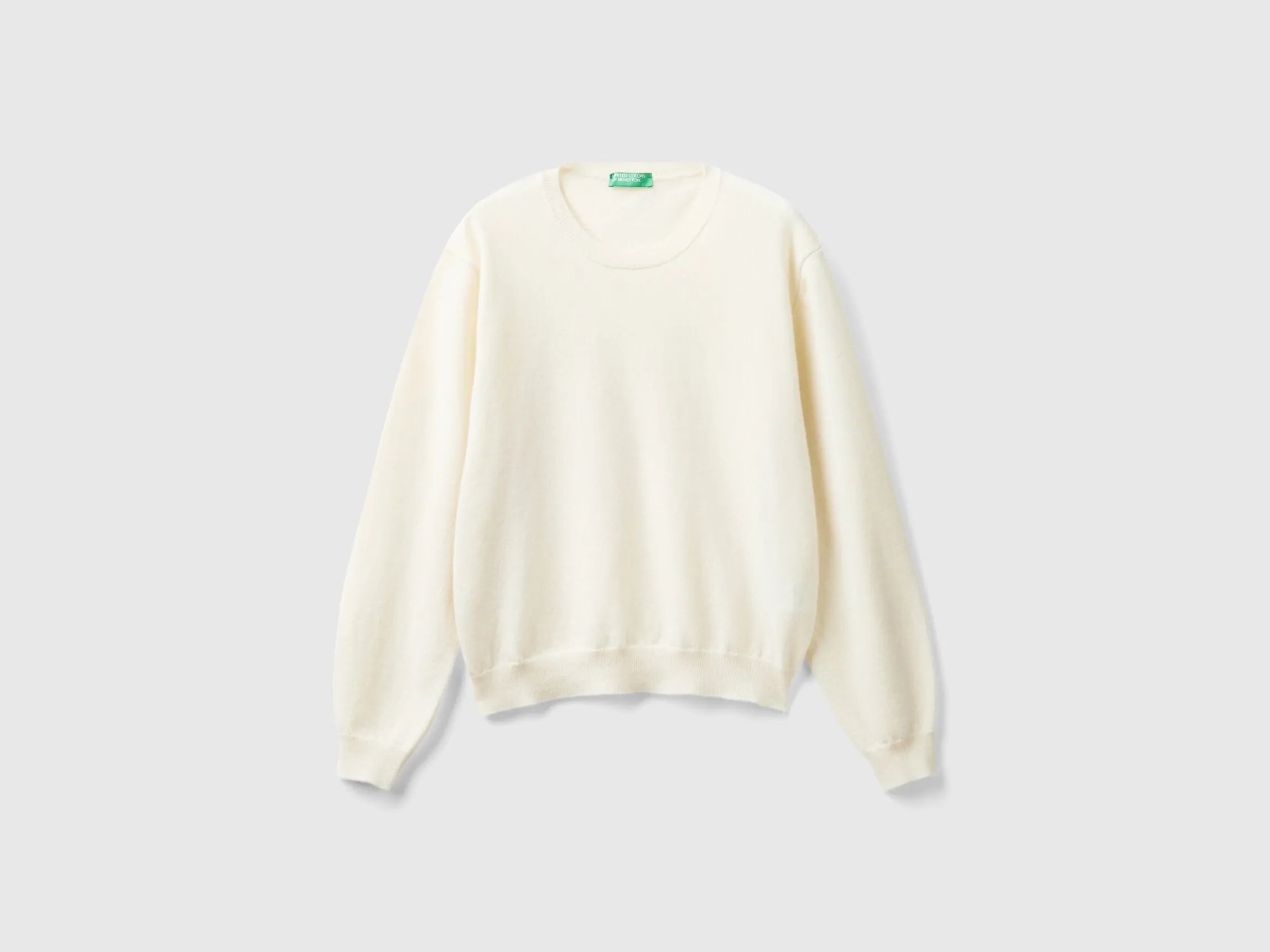 Relaxed fit pure Merino wool sweater
