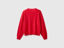 Relaxed fit pure Merino wool sweater