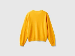 Relaxed fit pure Merino wool sweater