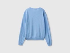 Relaxed fit pure Merino wool sweater