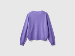 Relaxed fit pure Merino wool sweater